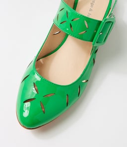 ENTLE DJ BRIGHT EMERALD PATENT LEATHER