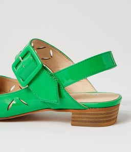 ENTLE DJ BRIGHT EMERALD PATENT LEATHER