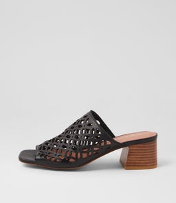 FEEFIS DJ BLACK NATURAL HEEL LEATHER