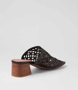 FEEFIS DJ BLACK NATURAL HEEL LEATHER