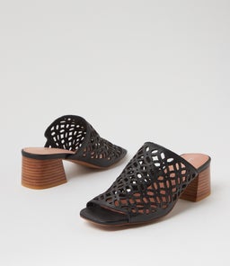 FEEFIS DJ BLACK NATURAL HEEL LEATHER