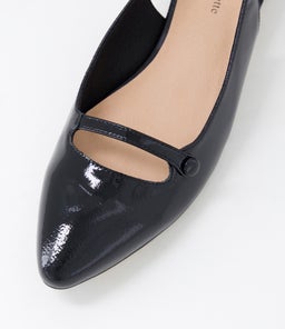 FRANNEY DJ BLACK PATENT LEATHER