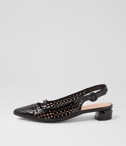 FLUKA DJ BLACK PATENT LEATHER