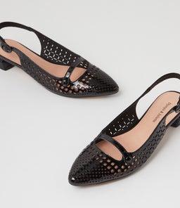 FLUKA DJ BLACK PATENT LEATHER