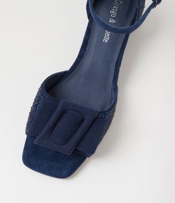 HALDENS DJ NAVY NAVY JEWELS SUEDE