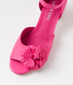 JANISSA DJ BRIGHT PINK LEATHER