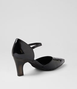 KOTIAN DJ BLACK BLACK HEEL PATENT LEATHER