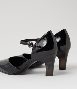 KOTIAN DJ BLACK BLACK HEEL PATENT LEATHER