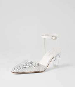 KOMINA DJ IVORY SILVER JEWELS SATIN
