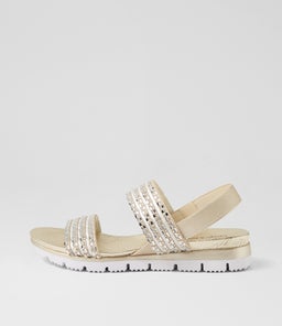 LELLIES DJ GOLD PALE GOLD JEWELS ELASTIC
