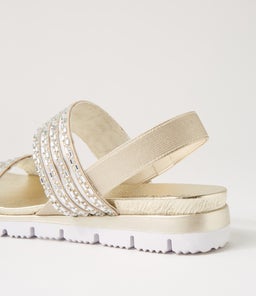 LELLIES DJ GOLD PALE GOLD JEWELS ELASTIC