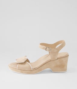 NISHA DJ LT TAUPE SUEDE LEATHER