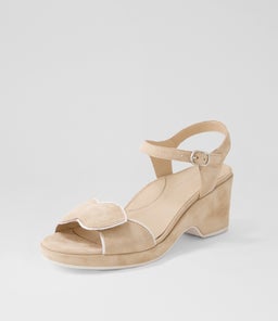 NISHA DJ LT TAUPE SUEDE LEATHER
