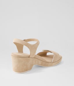 NISHA DJ LT TAUPE SUEDE LEATHER