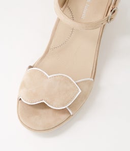 NISHA DJ LT TAUPE SUEDE LEATHER