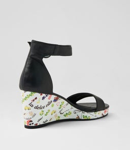 PERFECTOS DJ BLACK AMALFI PRINT LEATHER