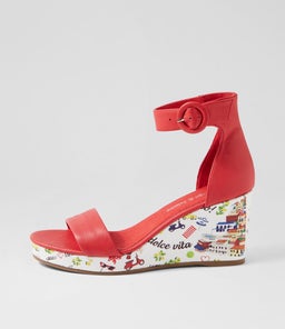 PERFECTOS DJ RED AMALFI PRINT LEATHER
