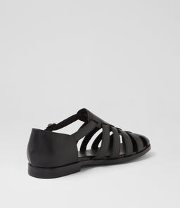 QOONY DJ BLACK BLACK HEEL LEATHER