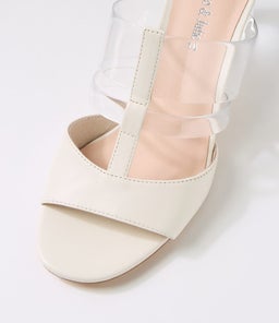 SANETAR DJ IVORY CLEAR LEATHER VINYLITE