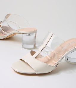 SANETAR DJ IVORY CLEAR LEATHER VINYLITE