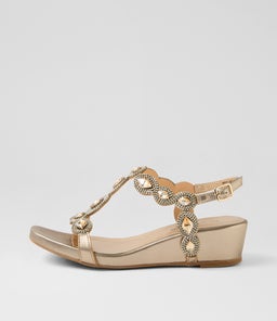 WEXLER DJ CHAMPAGNE LEATHER JEWELS