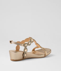 WEXLER DJ CHAMPAGNE LEATHER JEWELS