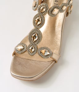 WEXLER DJ CHAMPAGNE LEATHER JEWELS