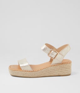 YELPS DJ PALE GOLD NATURAL ROPE SCRATCH LEATHER