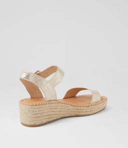YELPS DJ PALE GOLD NATURAL ROPE SCRATCH LEATHER