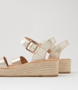 YELPS DJ PALE GOLD NATURAL ROPE SCRATCH LEATHER