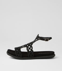 YASHA DJ BLACK SUEDE JEWELS