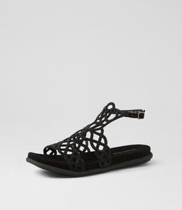 YASHA DJ BLACK SUEDE JEWELS
