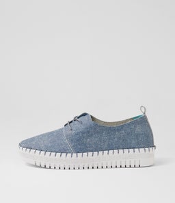MARLIEST DJ BLUE DENIM WHITE SOLE LEATHER