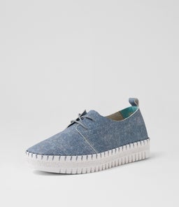 MARLIEST DJ BLUE DENIM WHITE SOLE LEATHER