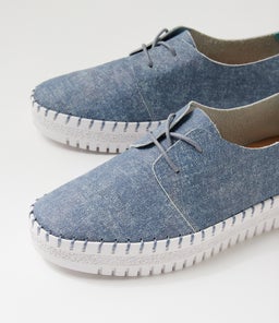 MARLIEST DJ BLUE DENIM WHITE SOLE LEATHER