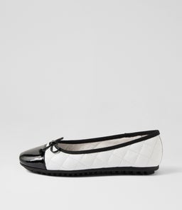BOOKIE DJ BLACK WHITE PATENT LEATHER
