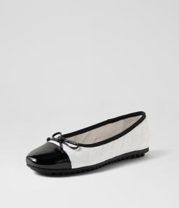 BOOKIE DJ BLACK WHITE PATENT LEATHER