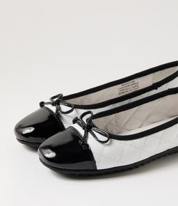 BOOKIE DJ BLACK WHITE PATENT LEATHER