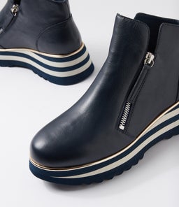 EVOL DJ NAVY LEATHER