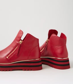 EVOL DJ DK RED LEATHER