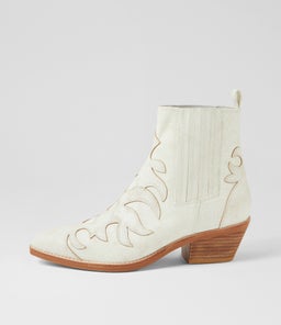 EVERADO DJ WHITE DISTRESSED LEATHER