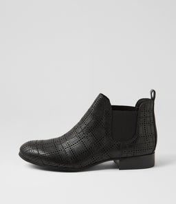 FEN DJ BLACK BLACK HEEL LEATHER