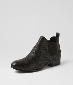 FEN DJ BLACK BLACK HEEL LEATHER