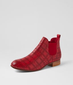 FEN DJ DK RED LEATHER