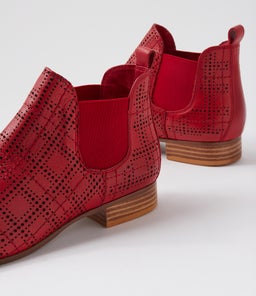 FEN DJ DK RED LEATHER