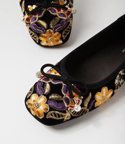 FOYAR DJ BLACK EMBROIDERY VELVET