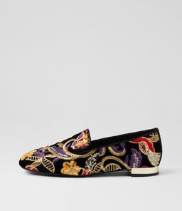 FAIRES DJ BLACK EMBROIDERY VELVET