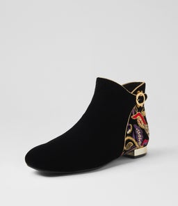 FIANNI DJ BLACK EMBROIDERY BLACK VELVET
