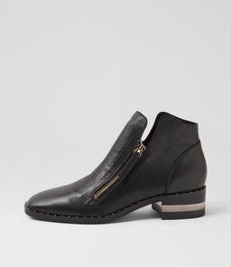 FLORISS DJ BLACK BLACK HEEL LEATHER