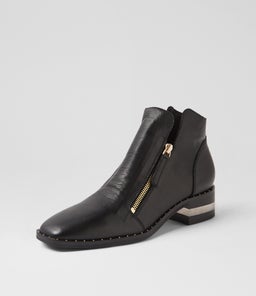 FLORISS DJ BLACK BLACK HEEL LEATHER